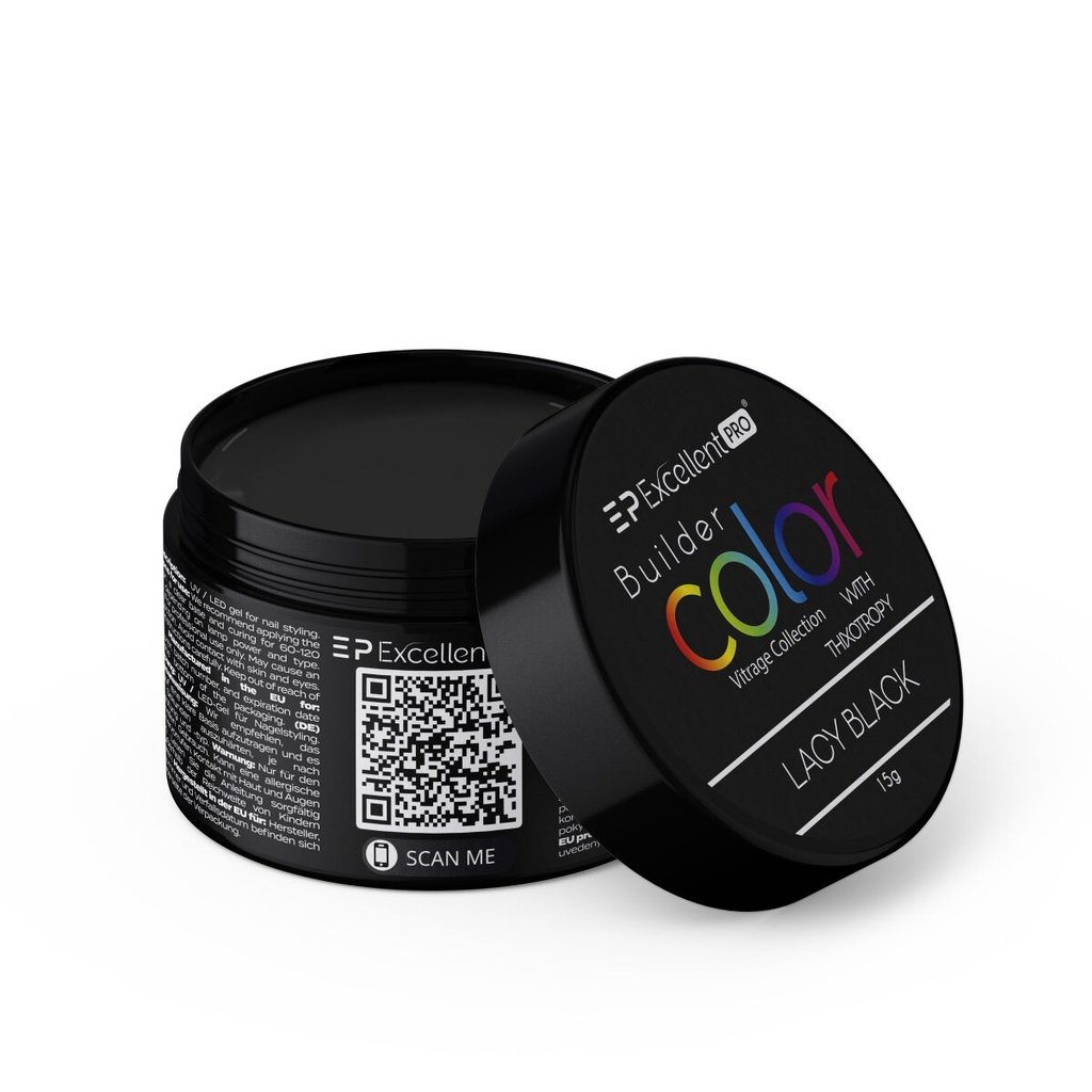 BUILDER COLOR AVEC THIXOTROPIE LACY BLACK 15ML