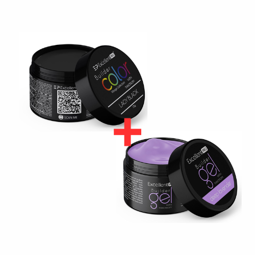 BUILDER THIXO DEEP LAVENDER + LACY BLACK - FORMAT 15ML
