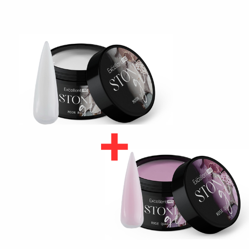 STONE GEL MOON ROCK + ROSE QUARTZ - FORMAT 30ML