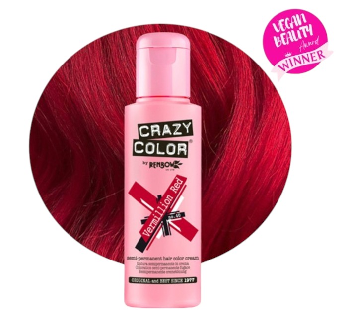 CRAZY COLOR VERMILLON RED 100ML 40