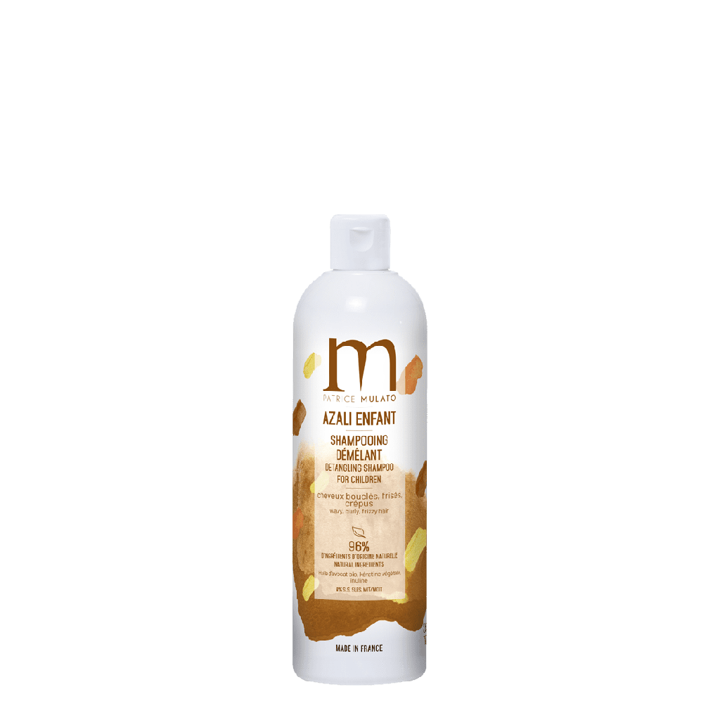 SHAMPOING DEMELANT ENFANT CHEVEUX BOUCLES, FRISES ET CREPUS AZALI 300ML MULATO