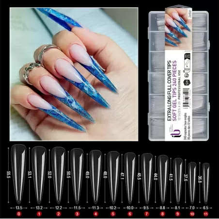 [873426] CAPSULES AMERICAINES STILLETO EXTRA LONG 240PCS