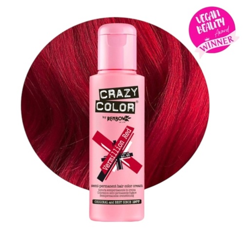 [177740] CRAZY COLOR VERMILLON RED 100ML 40